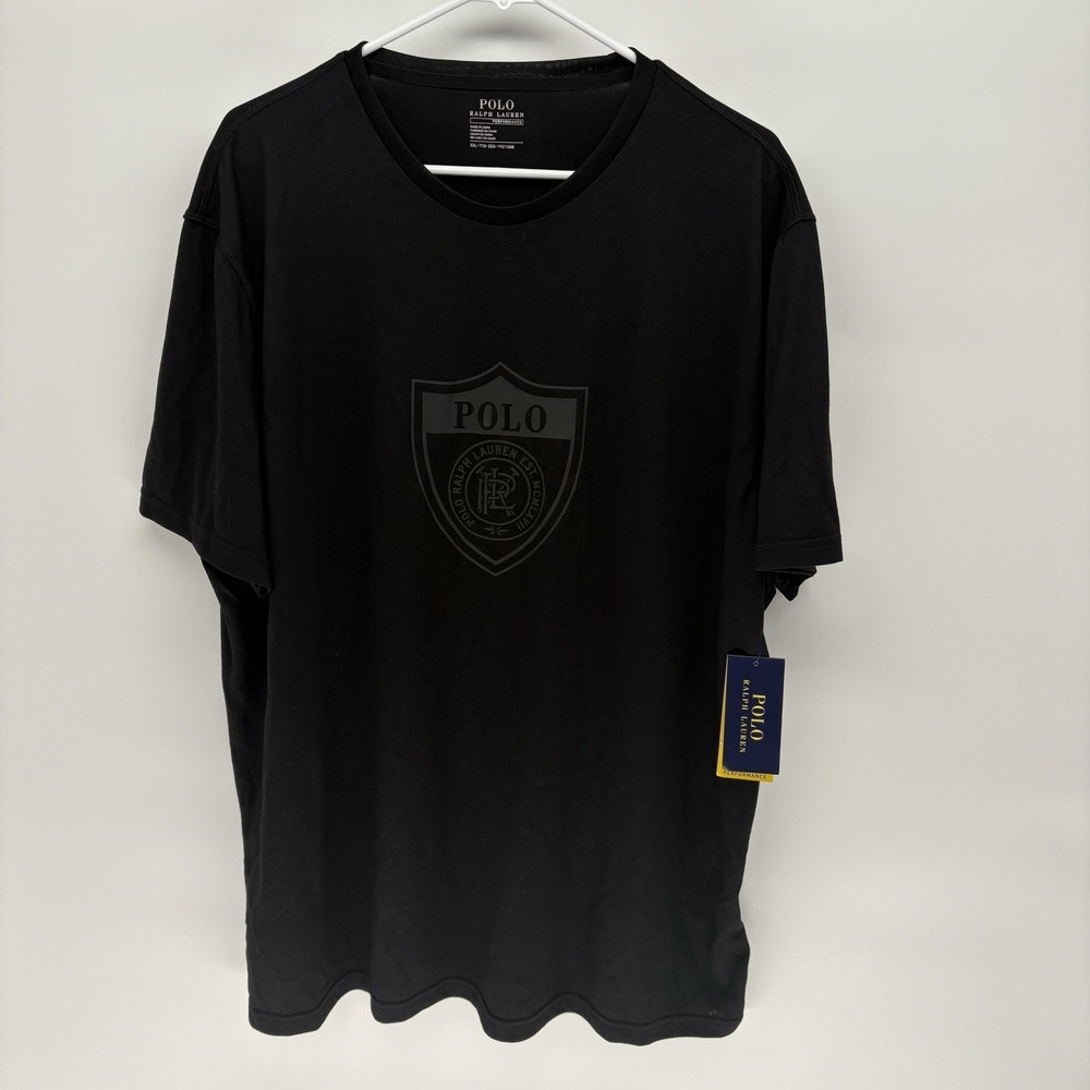 New Polo Ralph Lauren Shield Patch Graphic T Shirt Men XXL